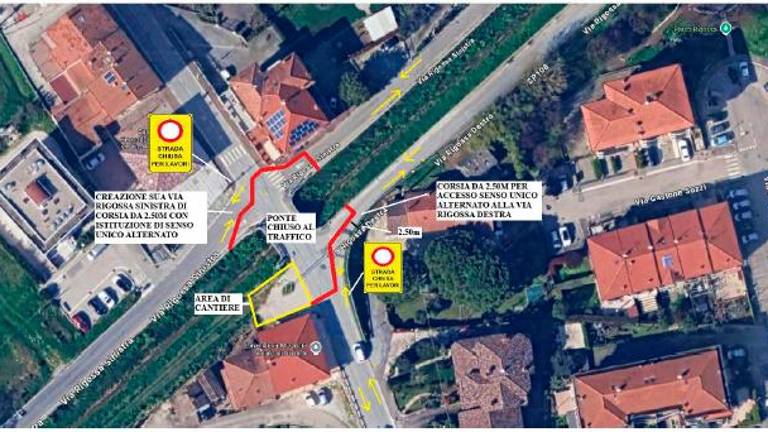 Gatteo, in partenza i lavori di demolizione e ricostruzione del ponte sul Rigossa: Sant’Angelo divisa in due