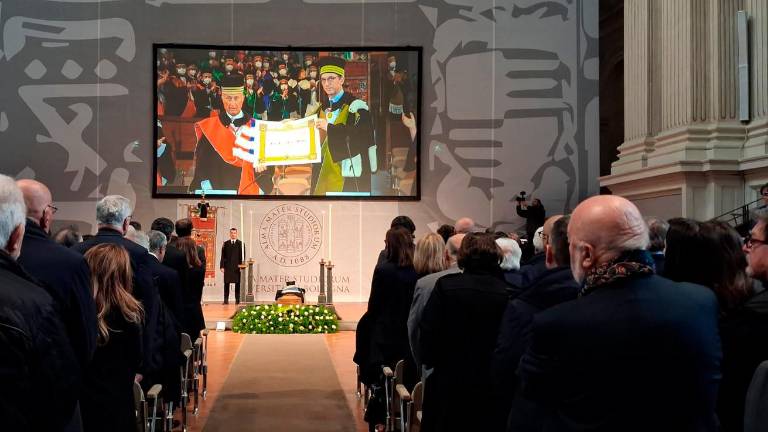Roversi Monaco, il giorno dell’addio al rettore che portò l’università in Romagna GALLERY