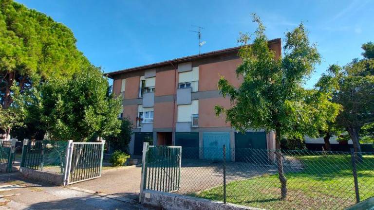 Il condominio Erp di via Allende a Sant’Agata sul Santerno dopo gli interventi di riqualificazione