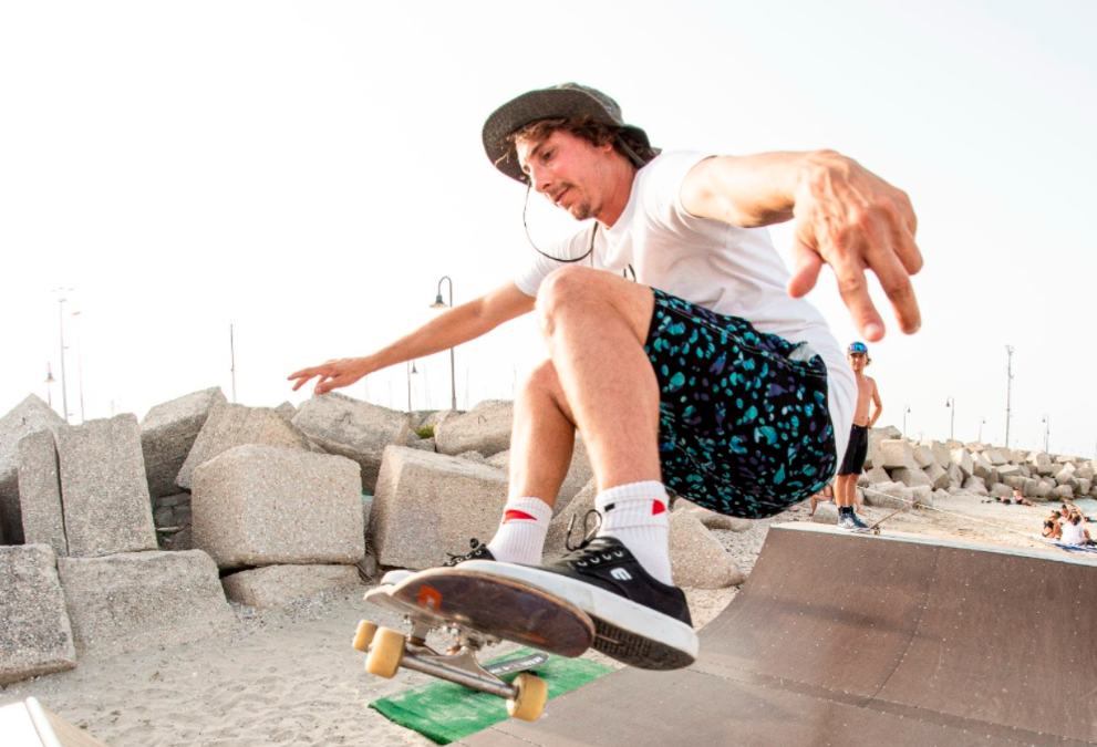 Alessandro Pistocchi sullo skate.